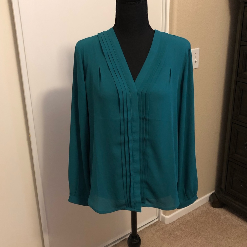 Teal Emerald Green Long Sleeve